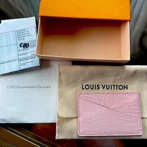 Louis Vuitton Crocodile card holder